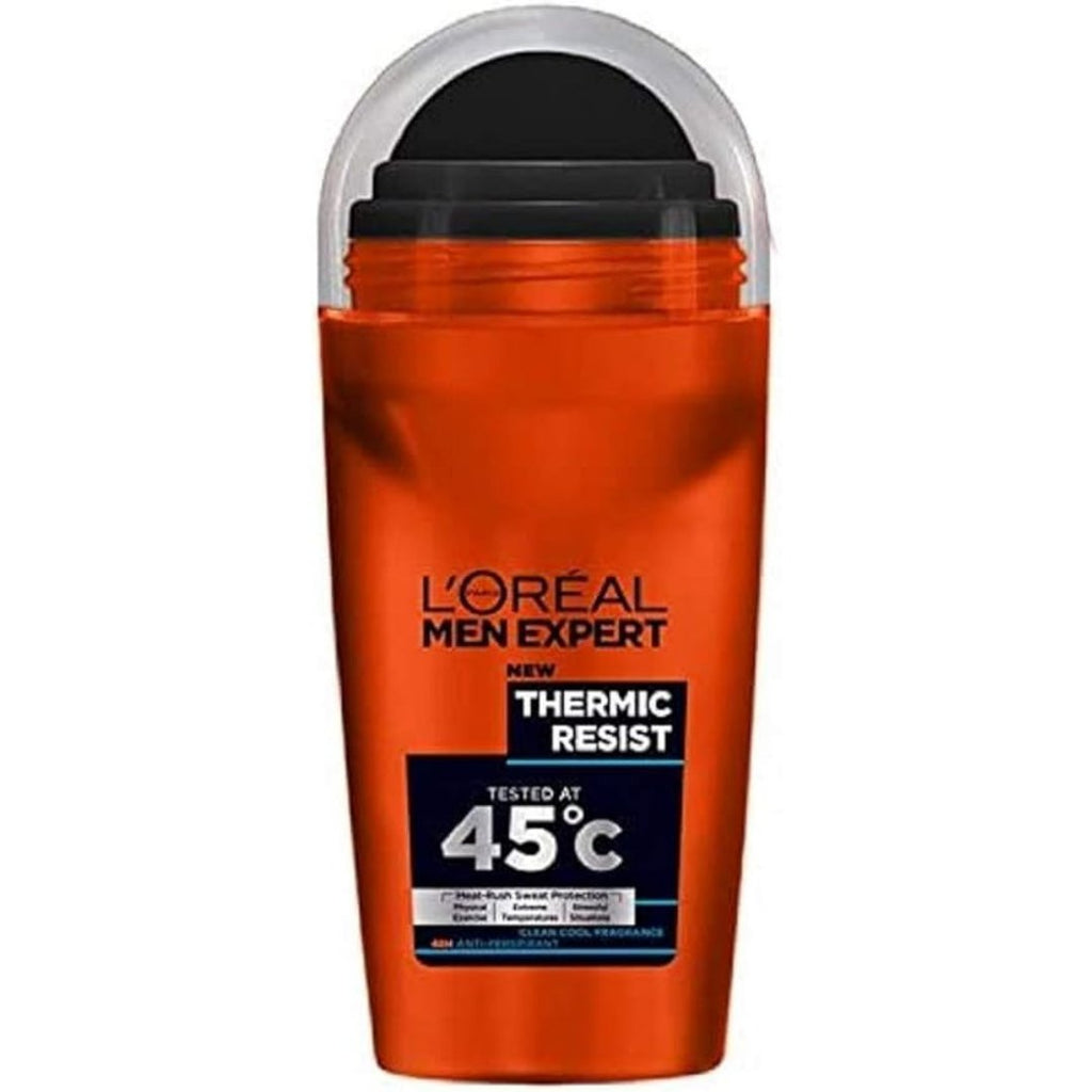 L’Oreal Men Expert Thermic Resist roll-on, orange 50 ml bottle with front branding