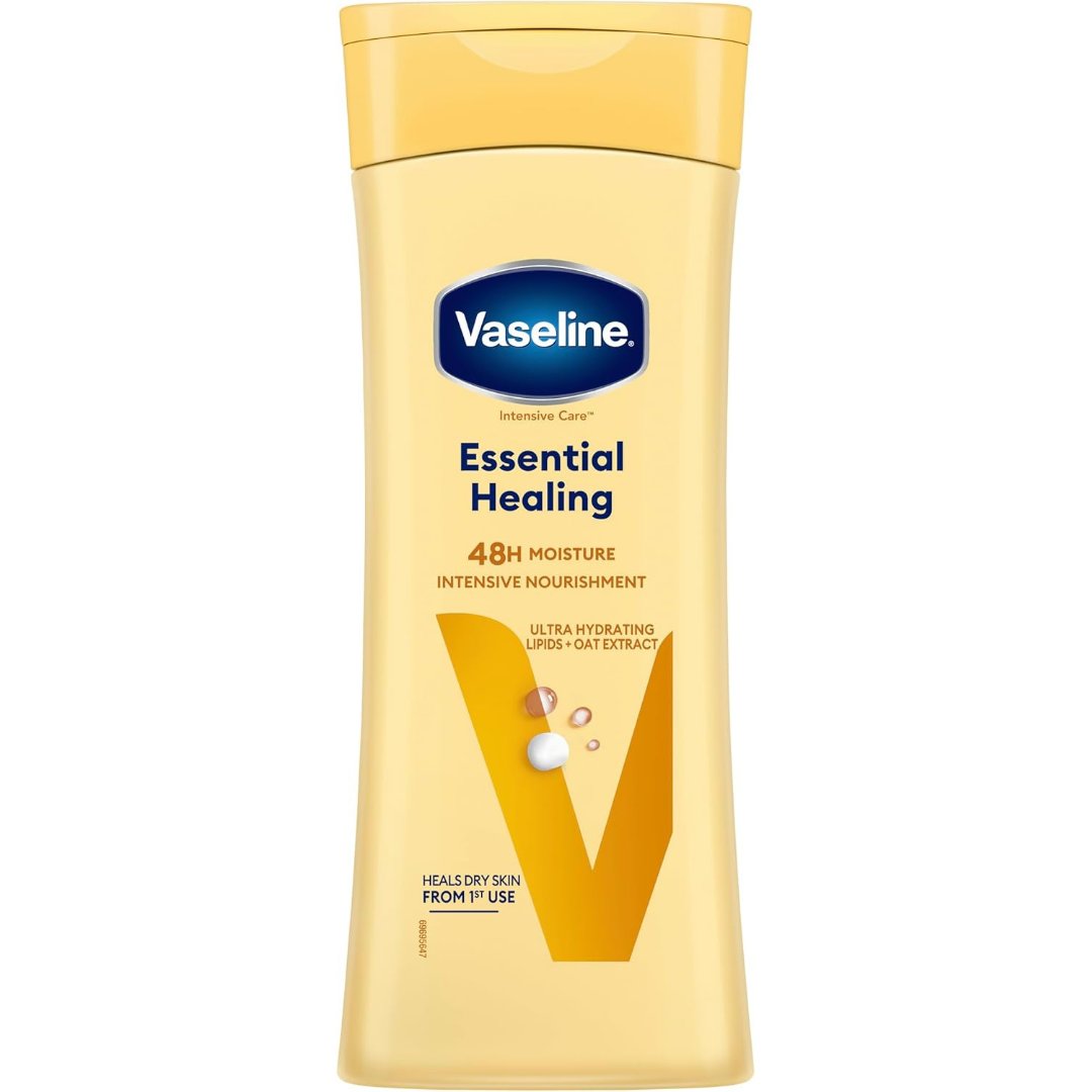 Vaseline Essential Healing body lotion bottle, 200 ml