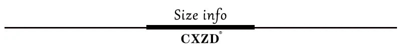 CXZD size info header