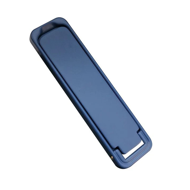 Blue metal folding phone back sticker stand