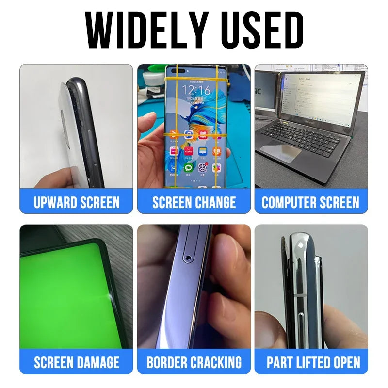 Adhesive glue used for phone screen changes, computer screens, and border cracking fixes