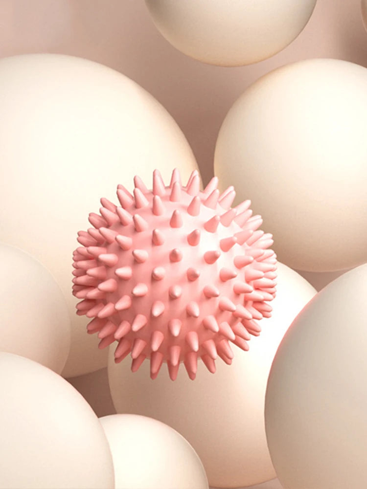 Pink spiky fascia massage ball