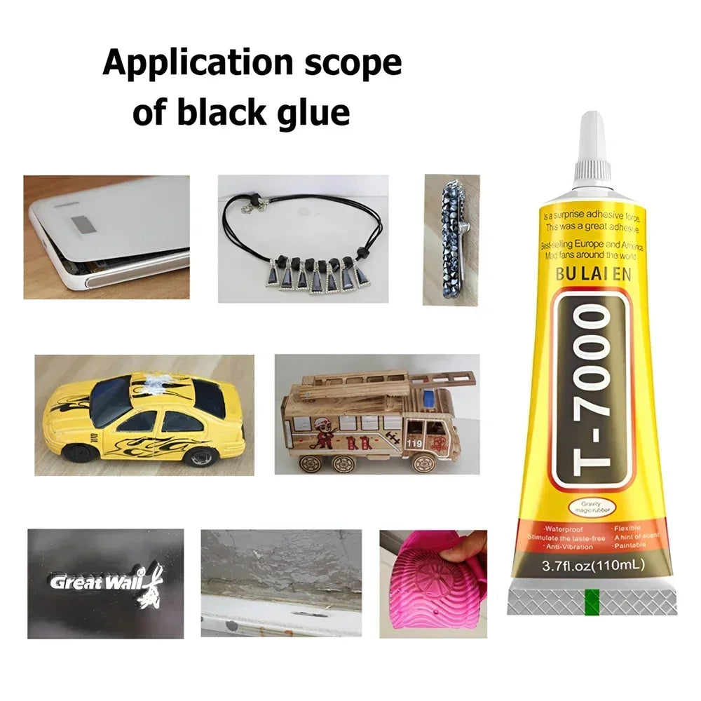 T-7000 adhesive tube with long precision nozzle tip