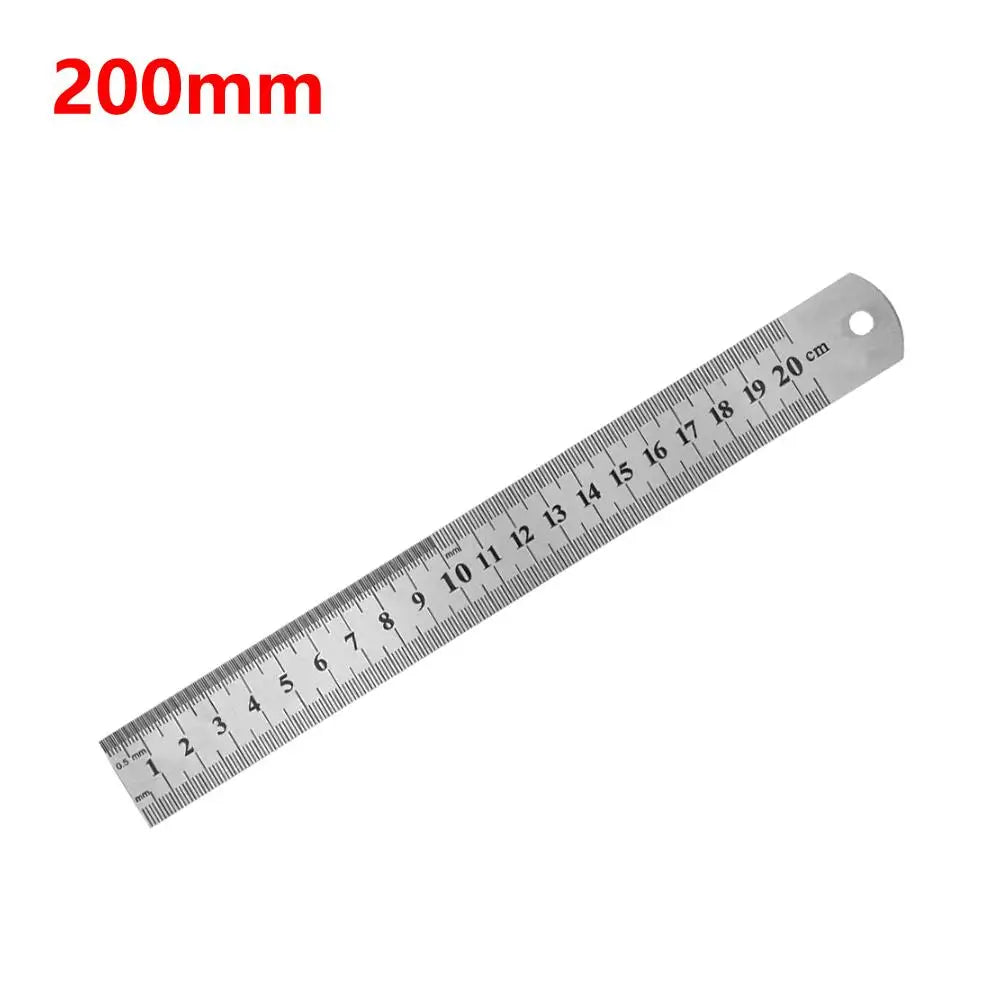 200mm stainless steel straight ruler with centimeter markings