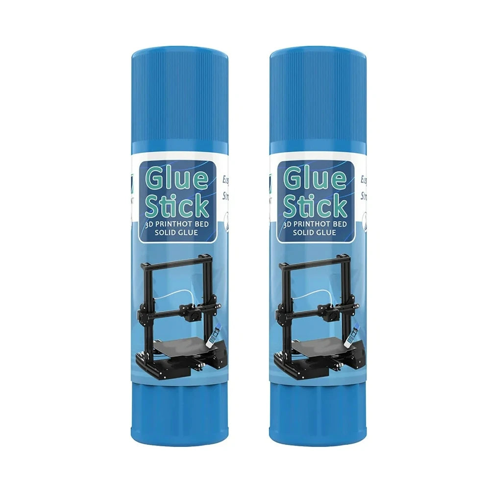 3D printer glue stick pack of 2 blue tubes with Glue Stick label