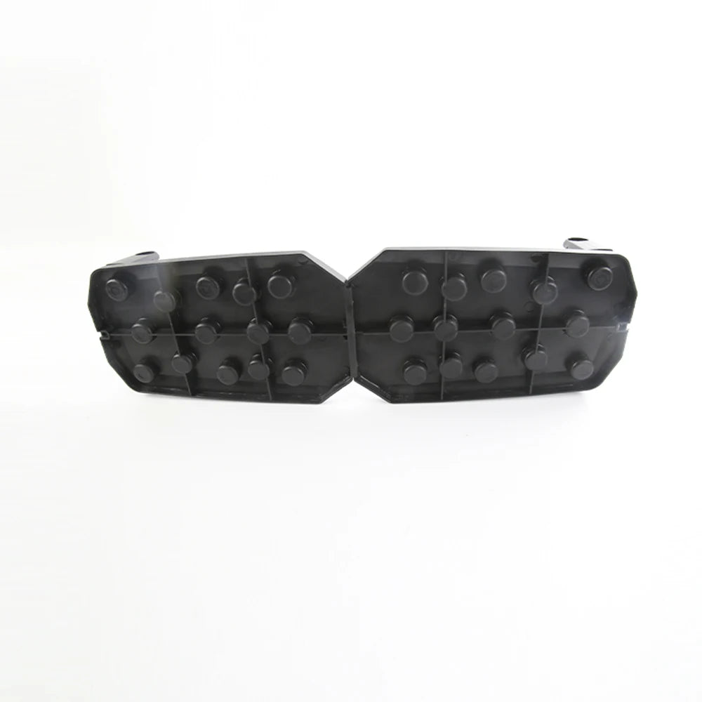 Foldable push-up board with circular grip markers, black