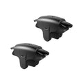 Black mobile game controller clip with twin grip triggers