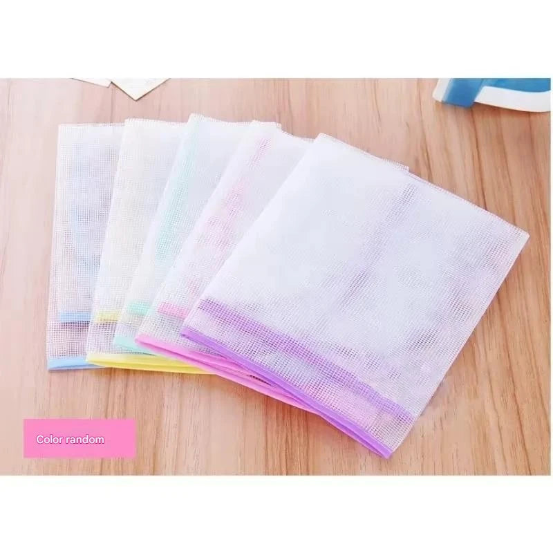 Set of protective ironing mat covers, translucent mesh sheets in assorted pastel colors