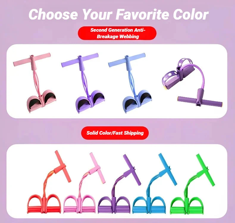 Color options for pedal tensioner set shown in multiple bright styles