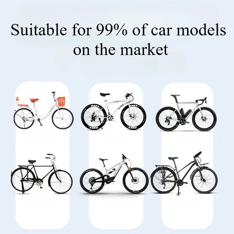 Bike cover compatibility chart showing multiple bike silhouettes with sizing icons