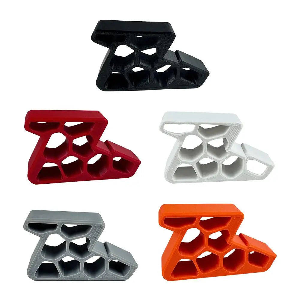 Assorted color door stop wedges with track lock, honeycomb grip, and anti-slip design