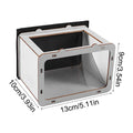 DIY hologram projector box, approx. 13x10x9cm, silver-gray with black front window
