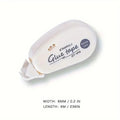 White double-sided adhesive glue tape dispenser, width 6mm, length 6m