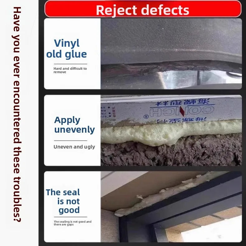 Door seal scraper tool design for removing vinyl old glue from seams and edges