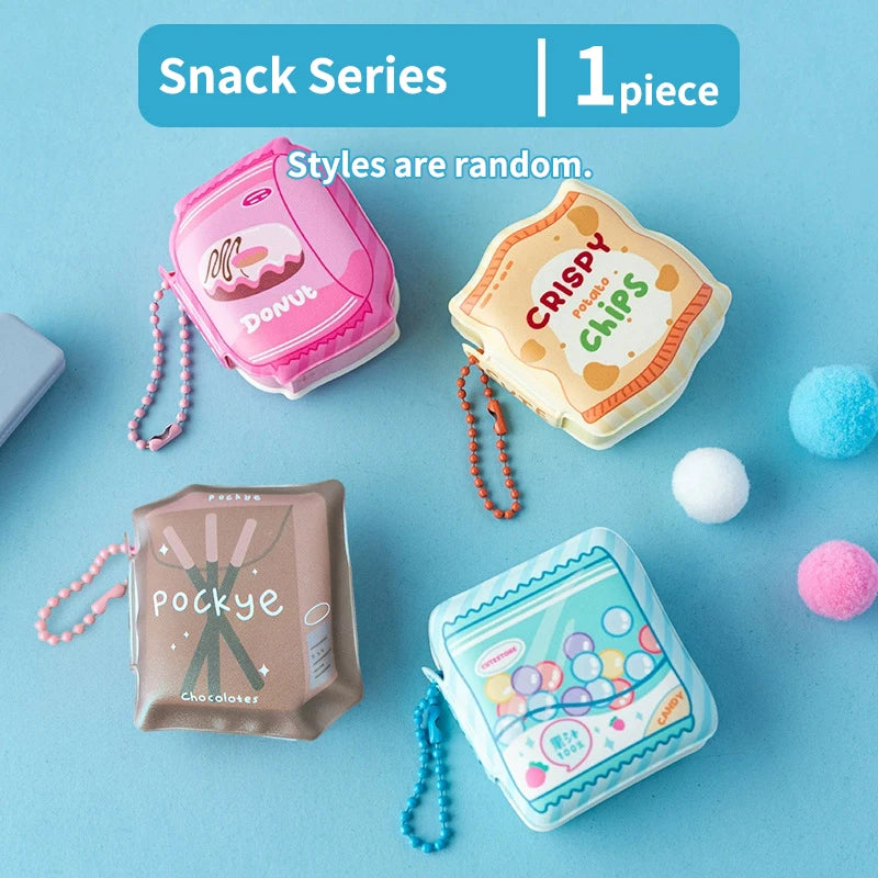 Snack series mini memo pads, styles random, with donut and chips shapes