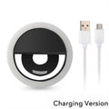 Charging version USB LED selfie ring light with dark light panel and USB cables