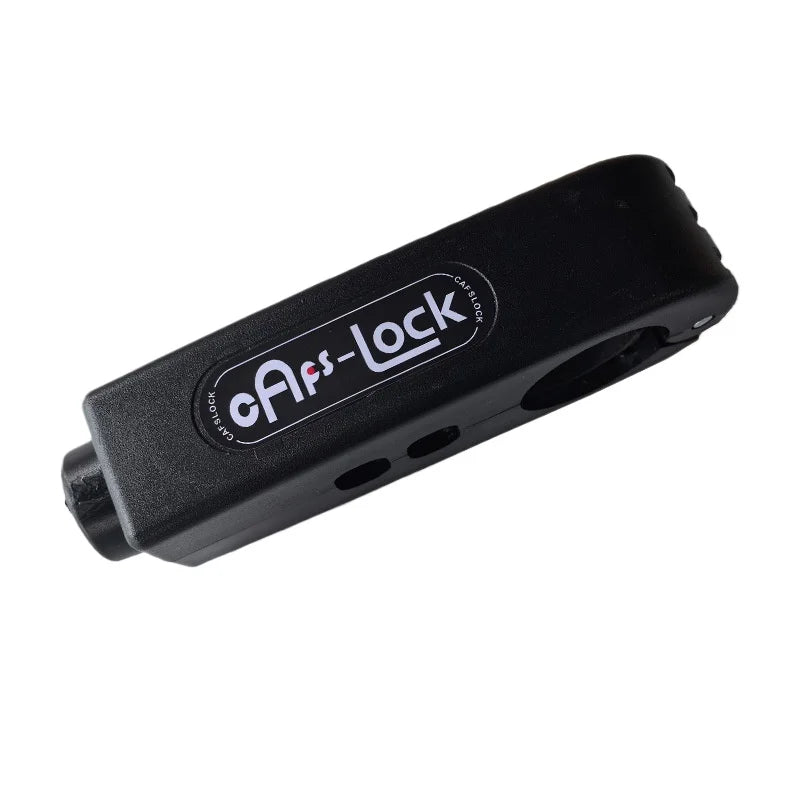 Black AfS-Lock handlebar grip anti-theft lock with key access slots