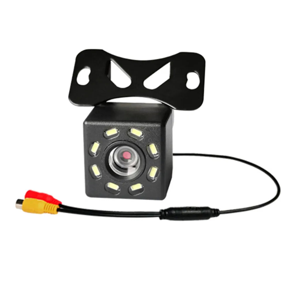 Car rear view camera module with mounting bracket and wired RCA connector