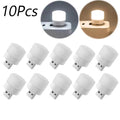 10-pack of white USB mini night light bulbs with glowing round caps