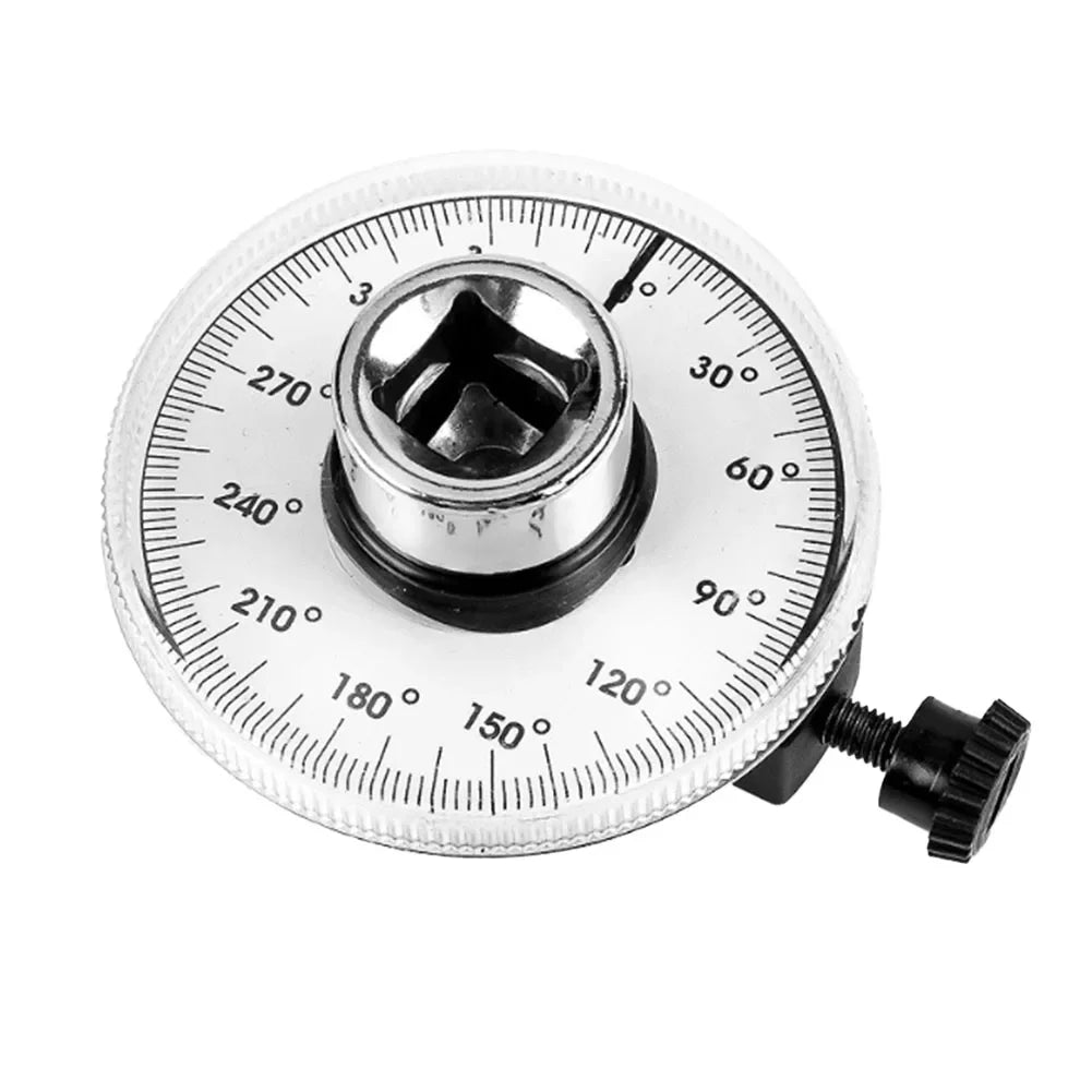 Torque angle dial with engraved 30°–270° markings and side thumb screw