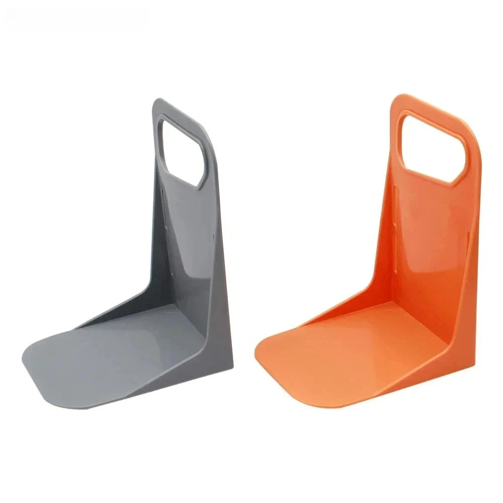 Car trunk organizer stand pair: gray and orange anti-slip U-shaped supports