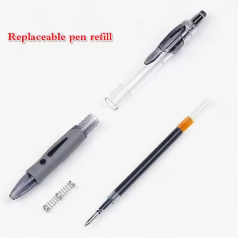 Retractable gel pen refills, includes pen tips and refill parts