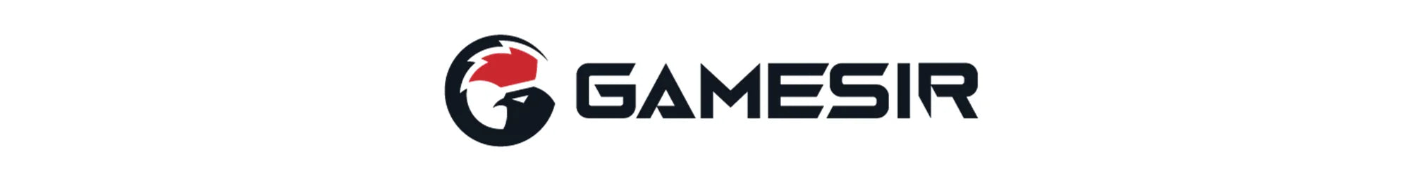 GAMESIR logo with red swirl icon on white background