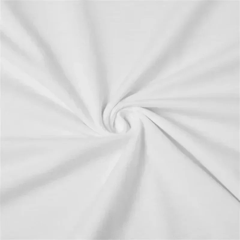 White T-shirt fabric close-up with gathered knot texture