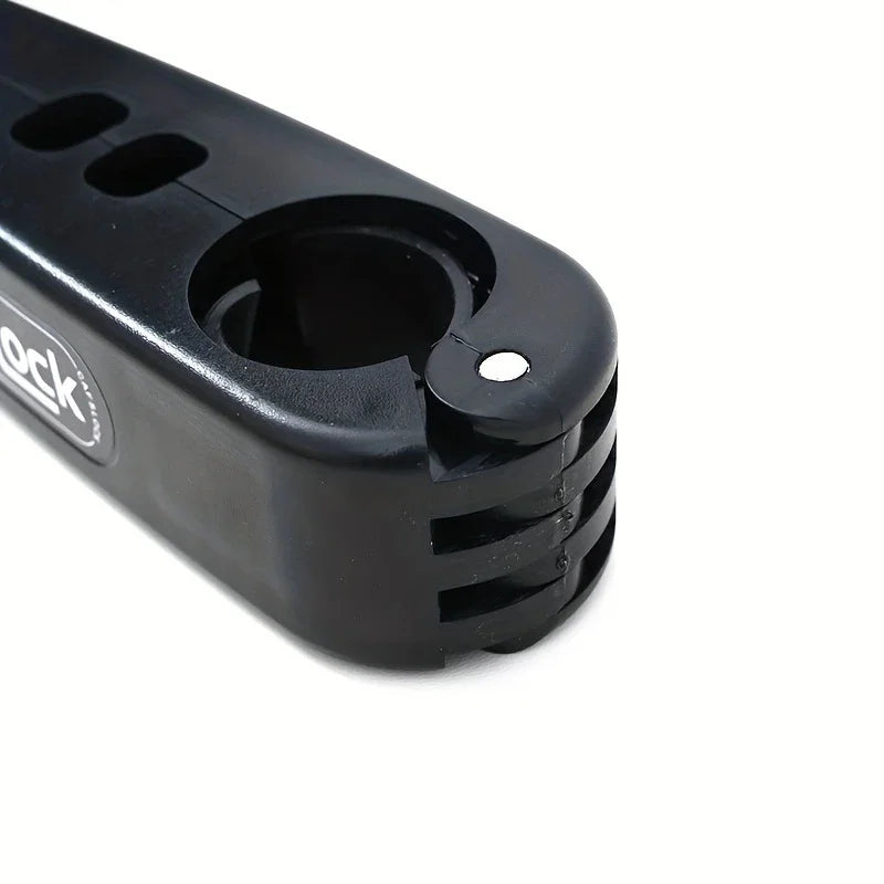 Black handlebar grip anti-theft lock body with circular opening and AfS-Lock logo
