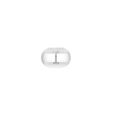 White snap cable organizer clip for routing and securing charging wires
