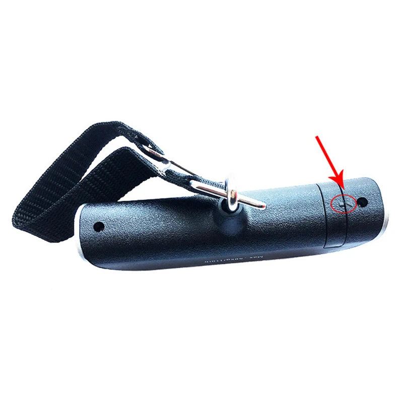 Portable digital luggage scale with nylon strap and metal hanging hook