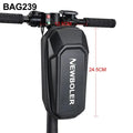 NEWBOLER front scooter bag BAG239, textured dark black, height 24.5 cm