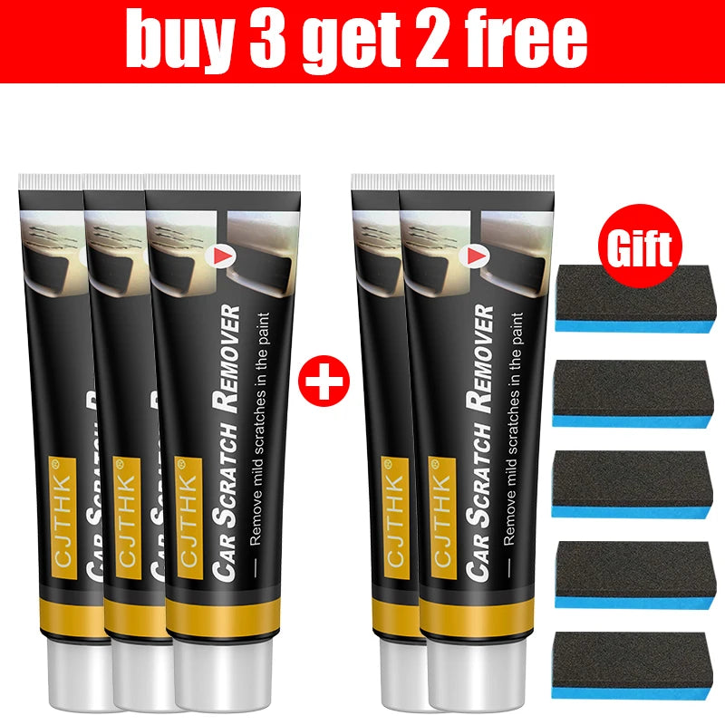 Car scratch remover tubes bundle with gift sponge blocks