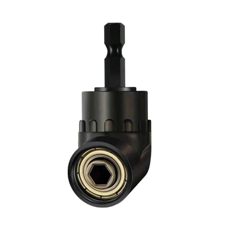 105-degree angle socket adapter with black head and square drive opening